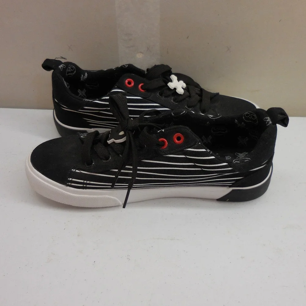 Ground Up Nightmare Before Christmas Jack Skellington Sneakers Black White Men 7